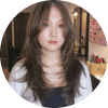 long layered brown hair
