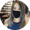 long layered brown hair