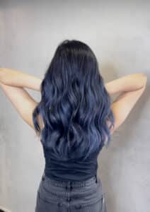 Hair highlights blonde and pastel